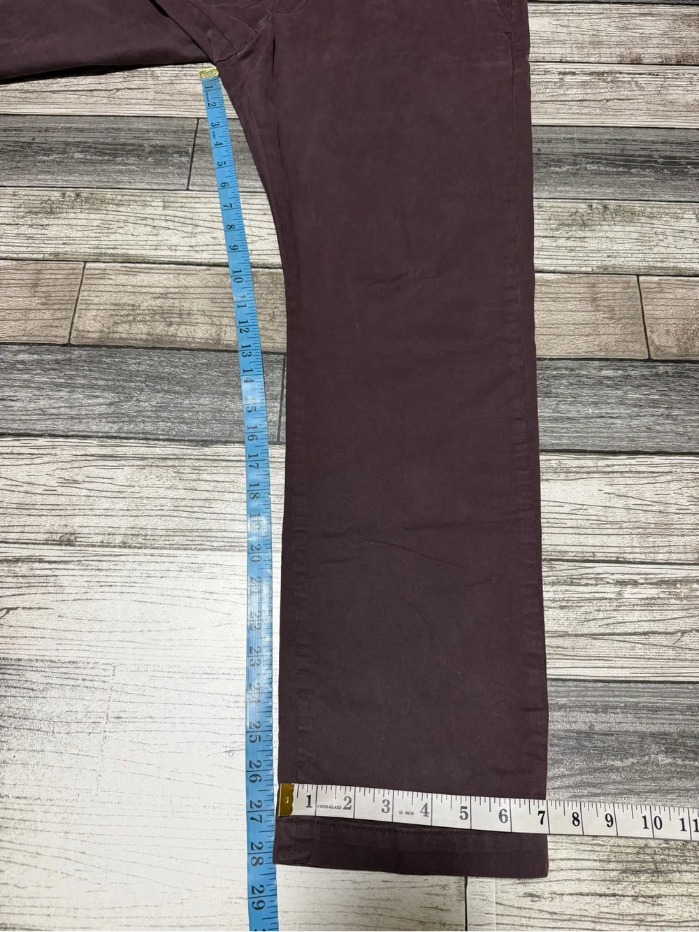 Banana Republic Fulton Skinny Chino Pants Men’s 34x30 Purple Ish Stretch READ